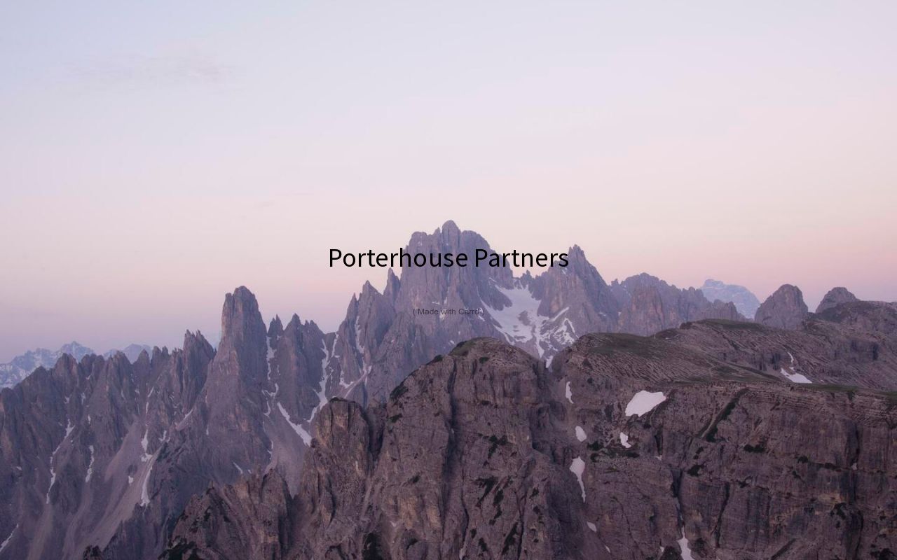 Carrd profile picture for @porterhouse